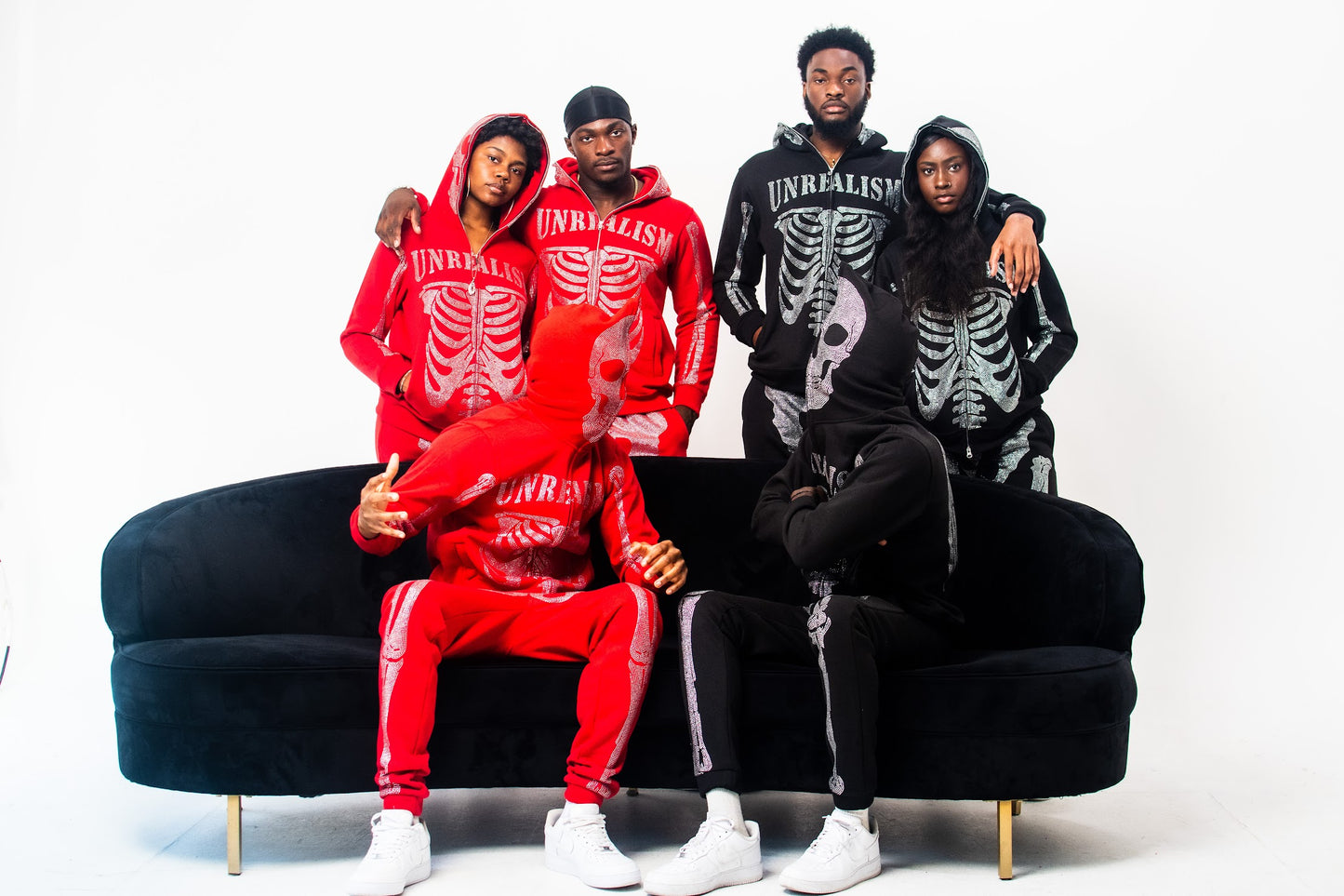 "UNREALISM" SKELETON FULL SWEAT SUIT (Unisex)