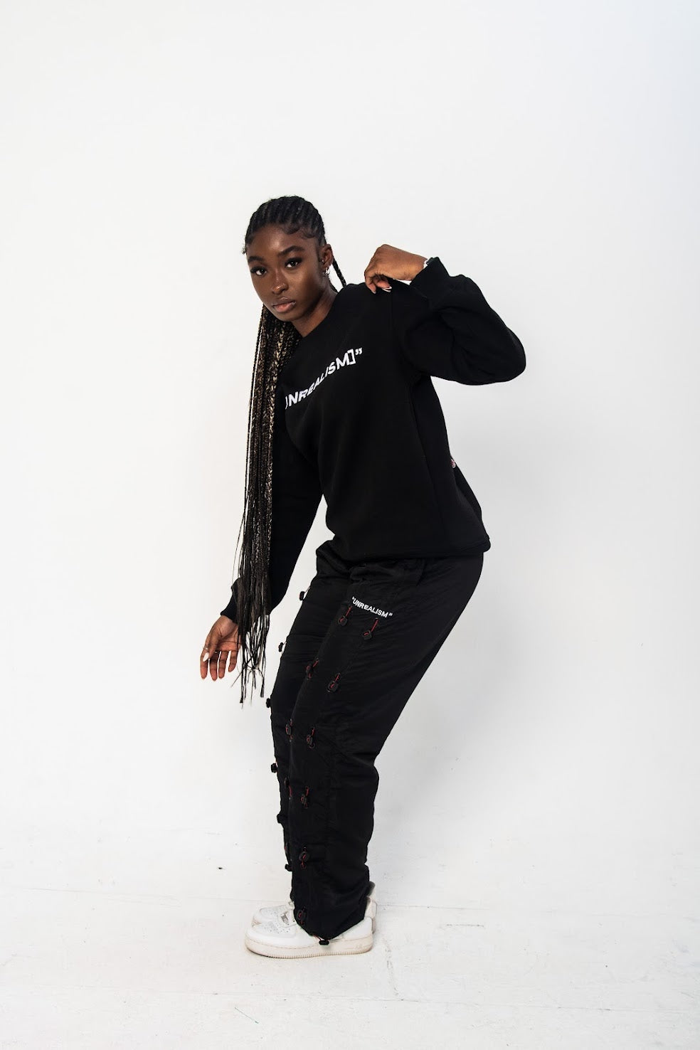 "UNREALISM" ZIP TIE GALORE PANTS (Unisex)